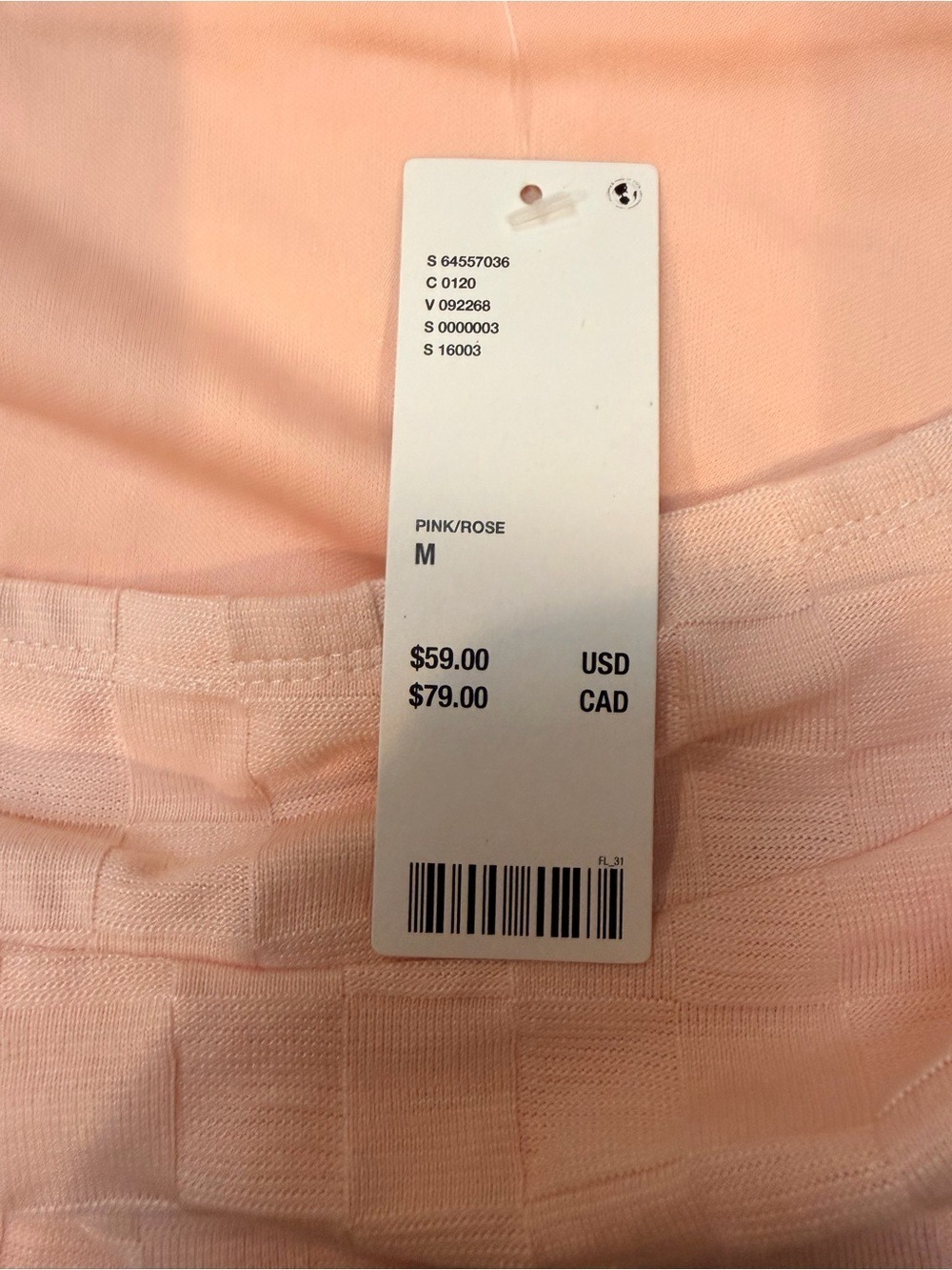 Urban Outfitters Pink Textured Midi Dress NWT M - Picture 6 of 9